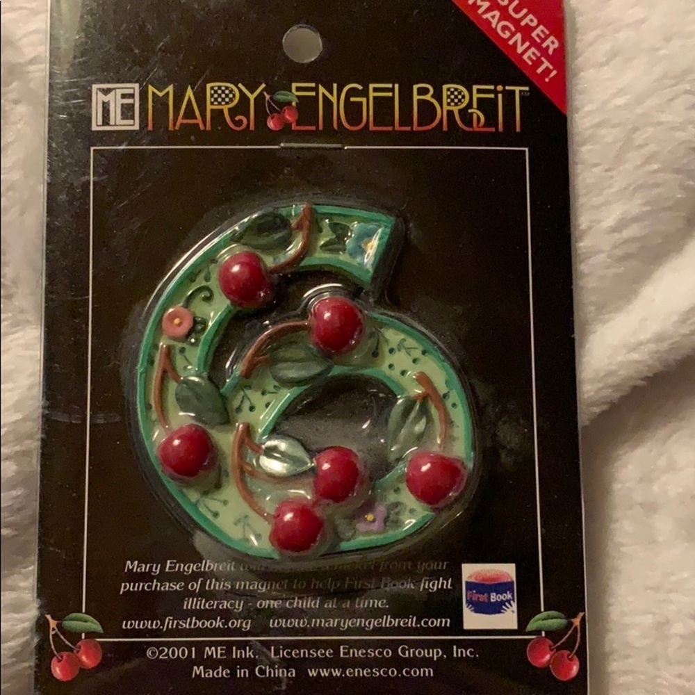 Mary Engelbreit Enseco Super Magnet #6 (Six)